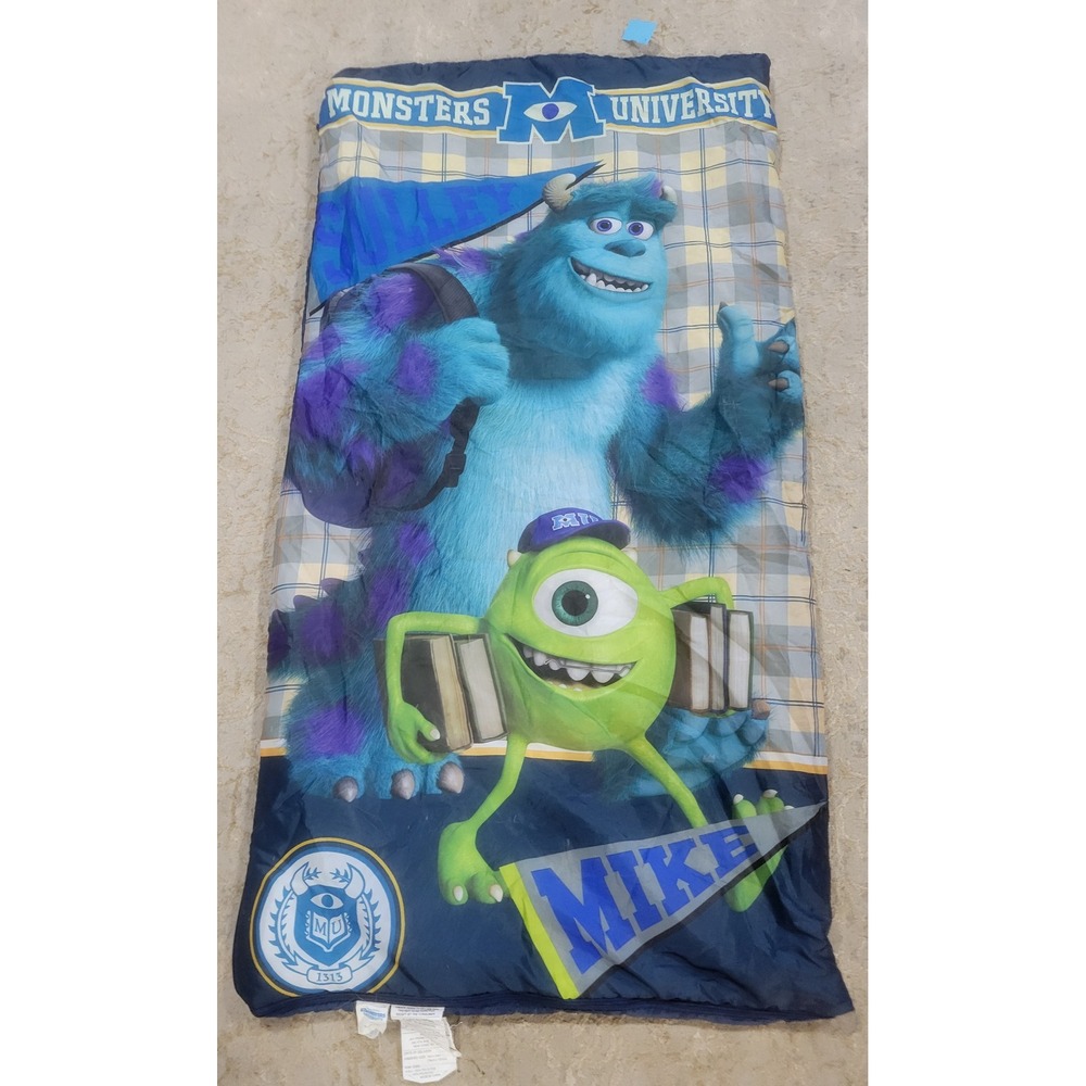 Disney Pixar Monsters University Mike & Sulley Kids Sleeping Bag Jl